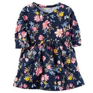 Carter's Long Sleeve Dress Set - Baby Girls Newborn